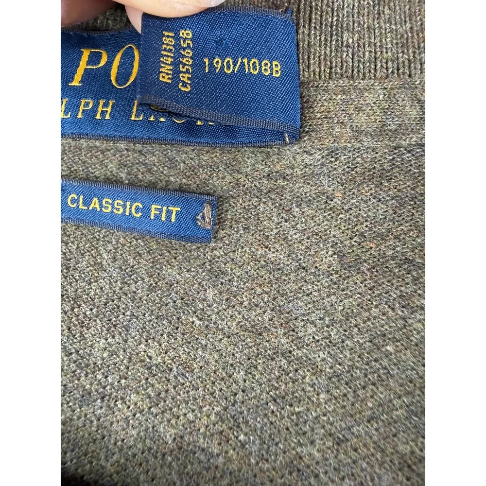 Polo Ralph Lauren Mens XXL Classic Fit Olive Green Short Sleeve 100% Cotton